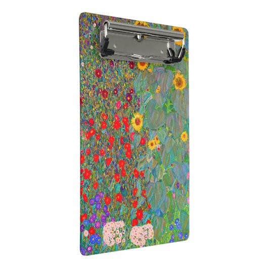 Boerderij van Gustav Klimt met zonnebloemen Mini Klembord (Schuin)
