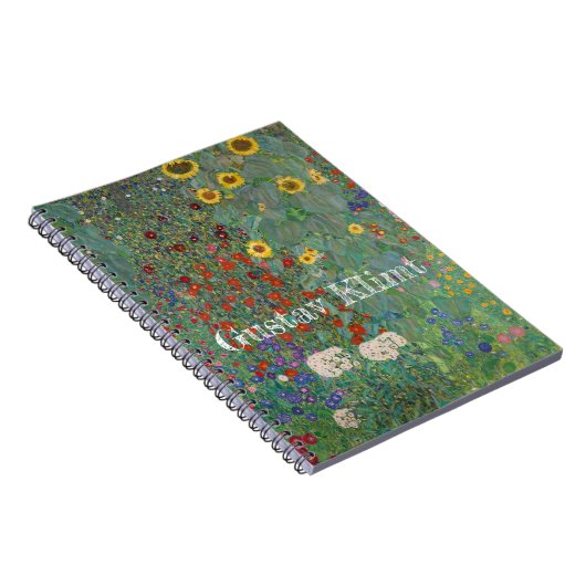 Boerderij van Gustav Klimt met zonnebloemen Notitieboek (Rechterzijde)