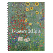 Boerderij van Gustav Klimt met zonnebloemen Notitieboek (Voorkant)