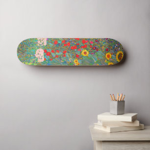 Boerderij van Gustav Klimt met zonnebloemen Persoonlijk Skateboard