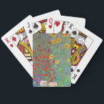 Boerderij van Gustav Klimt met zonnebloemen Pokerkaarten<br><div class="desc">Gustav Klimt's Boerderij tuin met zonnebloemen die kaarten spelen.</div>