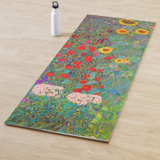 Boerderij van Gustav Klimt met zonnebloemen Yogamat (In situ)