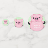 Boerderij van het Baby shower van varkens Confetti (Achterkanten)