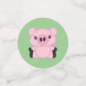 Boerderij van het Baby shower van varkens Confetti (Kleine voorkant)