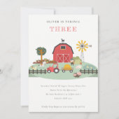 Boerderij van het barneterland Dier Elke leeftijd  Bedankkaart (Voorkant)