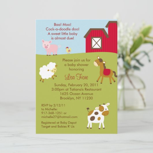 Boerderij van het Barnyard-systeem Kaart (Staand voorkant)