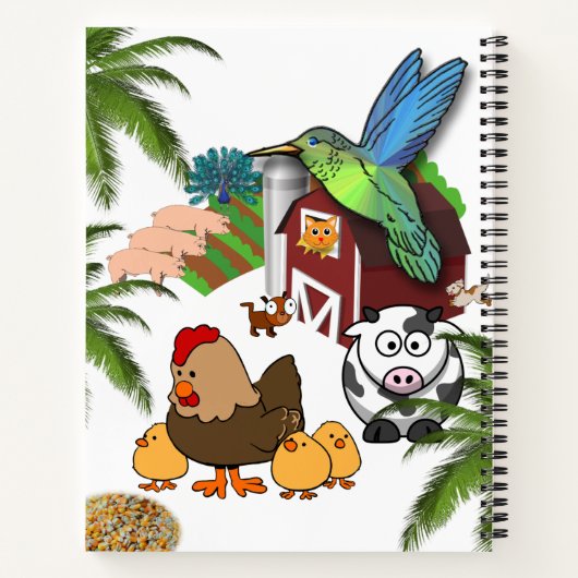 Boerderij van het Notitieboek Varkens Koeien Kat K (Achterkant)