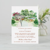 Boerderij van het Oostenrijkse land | Elegant Barn Folie Uitnodiging (Staand Voorkant)