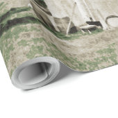 Boerderij van het platteland van 1890 Colorsplash  Cadeaupapier (Rol Hoek)