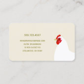 Boerderij van het verse kippeneieren visitekaartje (Achterkant)