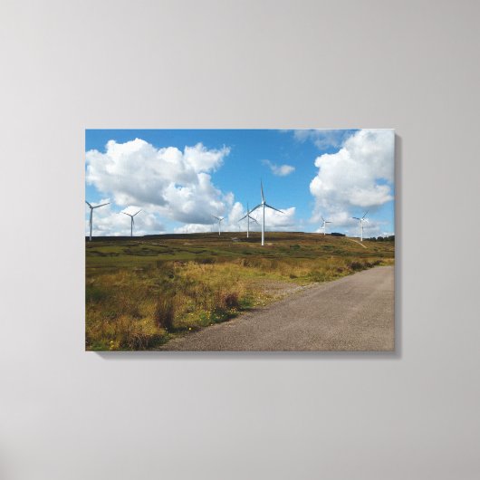 Boerderij van Hill Top Wind Canvas Afdruk (Voorkant)