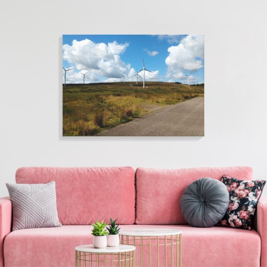 Boerderij van Hill Top Wind Canvas Afdruk (Insitu (Woonkamer))