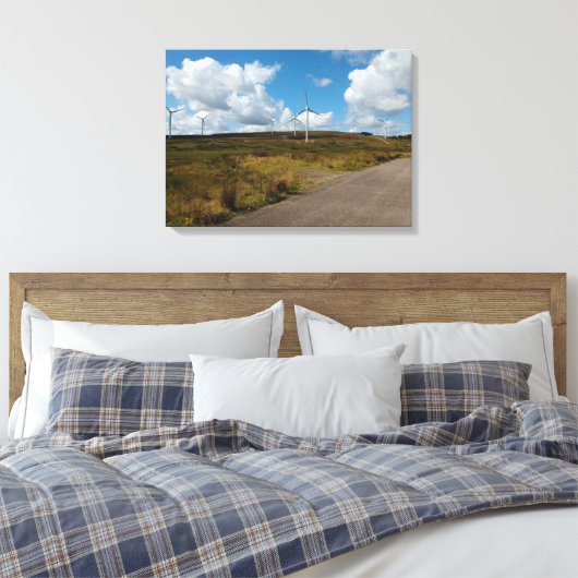 Boerderij van Hill Top Wind Canvas Afdruk (Insitu (Slaapkamer))