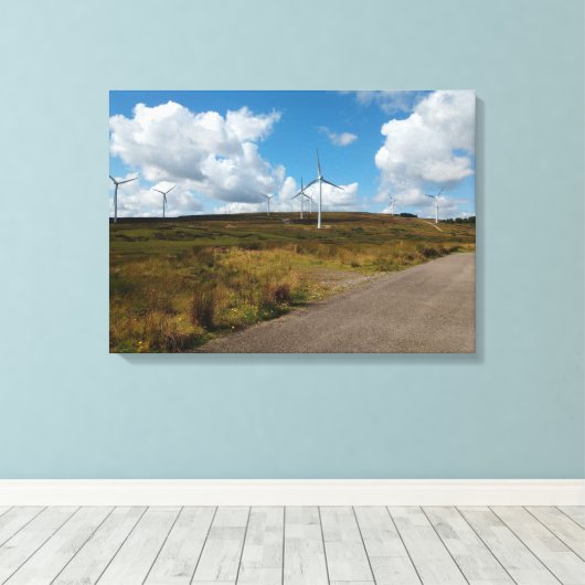 Boerderij van Hill Top Wind Canvas Afdruk (Insitu (Houten vloer))