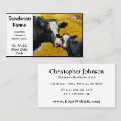 Boerderij van Holstein Dairy Cattle Visitekaartje (Voorkant / Achterkant)