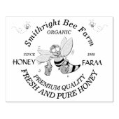 Boerderij van honingbijen met sluitingen van honin rubberstempel (Afrduk)