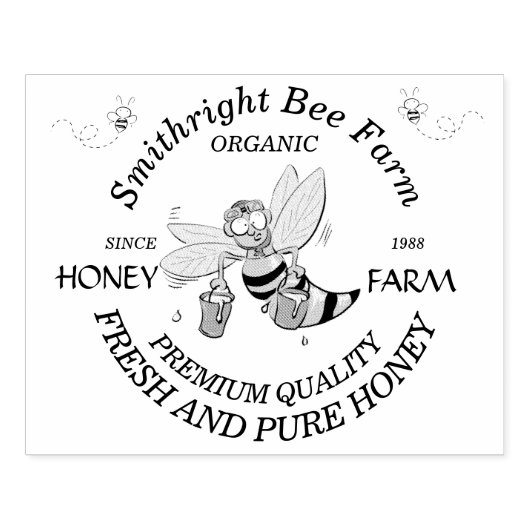 Boerderij van honingbijen met sluitingen van honin rubberstempel (Afrduk)