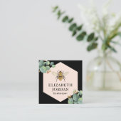 Boerderij van honingbijen vierkante visitekaartje (Staand voorkant)