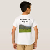 Boerderij van jongens of eigen woorden, eigen afbe t-shirt (Achterkant volledig)