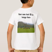 Boerderij van jongens of eigen woorden, eigen afbe t-shirt (Achterkant)