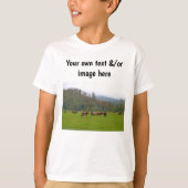 Boerderij van jongens of eigen woorden, eigen afbe t-shirt (Voorkant)