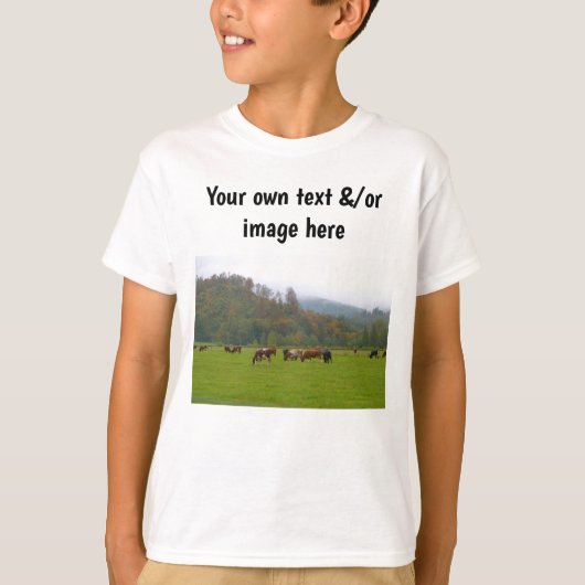 Boerderij van jongens of eigen woorden, eigen afbe t-shirt (Voorkant)