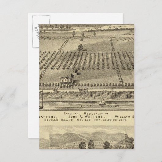 Boerderij van Joseph Briefkaart (Voorkant / Achterkant)