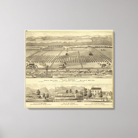 Boerderij van Joseph Canvas Afdruk (Voorkant)