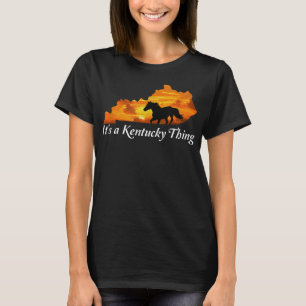 Boerderij van Kentucky Horse Sunrise Derby T-shirt