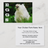 Boerderij van kippeIGE eieren met vrije uitloop va Visitekaartje (Voorkant / Achterkant)