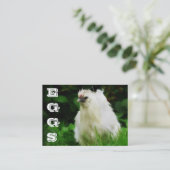 Boerderij van kippeIGE eieren met vrije uitloop va Visitekaartje (Staand voorkant)