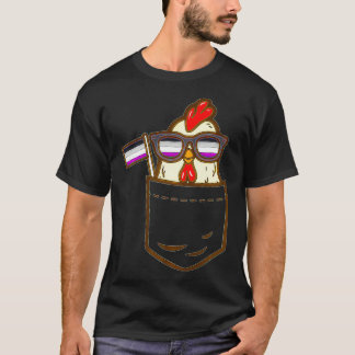 Boerderij van kippen Dierenzak LGBTQ Aseual Flag A T-shirt