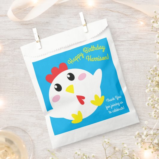 Boerderij van kippen Kinder 1e verjaardag Bedankzakje (Geknipt)