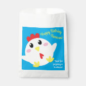 Boerderij van kippen Kinder 1e verjaardag Bedankzakje (Voorkant)