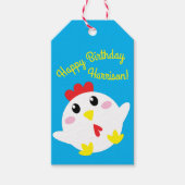 Boerderij van kippen Kinder 1e verjaardag Cadeaulabel (Voorkant)