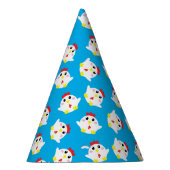 Boerderij van kippen Kinder 1e verjaardag Feesthoedjes (Rechts)