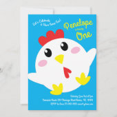 Boerderij van kippen Kinder 1e verjaardag Kaart (Voorkant)