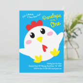 Boerderij van kippen Kinder 1e verjaardag Kaart (Staand voorkant)