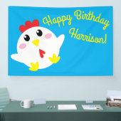 Boerderij van kippen Kinder 1e verjaardag Spandoek (Beurs)