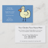 Boerderij van kippen - kippen, kippen, slachtkuike visitekaartje (Voorkant / Achterkant)