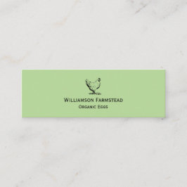 Boerderij van kippen|Landbouwers Markt Organic Egg Mini Visitekaartje