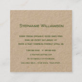 Boerderij van kippen|Landbouwers Markt Organic Egg Vierkante Visitekaartje (Achterkant)