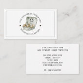 Boerderij van kippen, vers biologisch eieren visitekaartje (Voorkant / Achterkant)