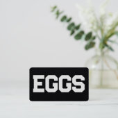 Boerderij van kippen Vers eieren Visitekaartje (Staand voorkant)