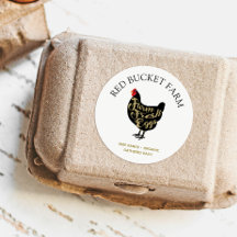 Boerderij van kippen, vers eierretro