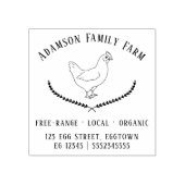  Boerderij van kippen Verse eieren Doos Rubberstempel (Afrduk)