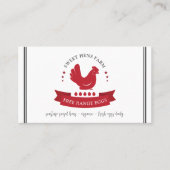 Boerderij van kippeneieren QR-code Visitekaartje (Voorkant)