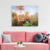 Boerderij van kleine landen in Bordighera door Cla Canvas Afdruk (Insitu (Woonkamer))