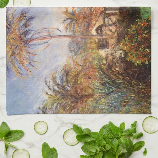 Boerderij van kleine landen in Bordighera door Cla Theedoek (Gevouwen)