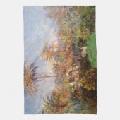 Boerderij van kleine landen in Bordighera door Cla Theedoek (Verticaal)